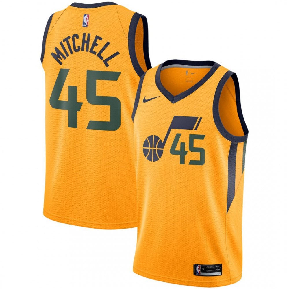Donovan Mitchell Utah Jazz Replica Swingman Jersey - Statement Edition - Gold-Pro Kit Vault | Brand New 26/27 Sports Jerseys